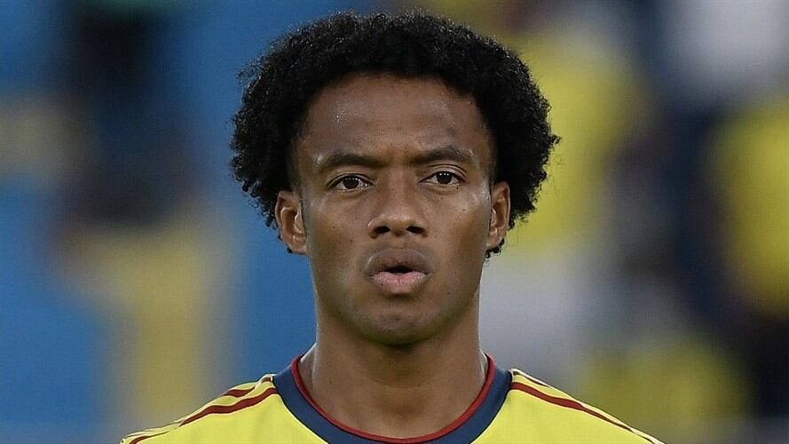 Juan Guillermo Cuadrado ante Paraguay por Eliminatorias . Foto: Gabriel Aponte/Getty Images