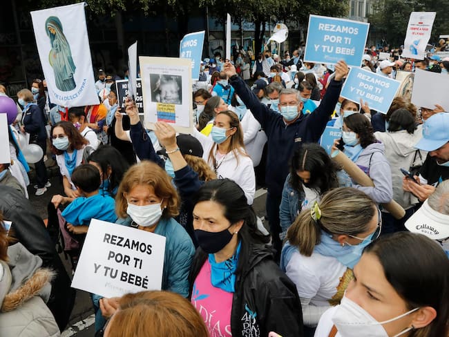 Marcha contra la despenalización del aborto en Bogotá / EFE