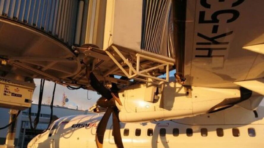 Percance aéreo en Bucaramanga. Foto: Suministrada.