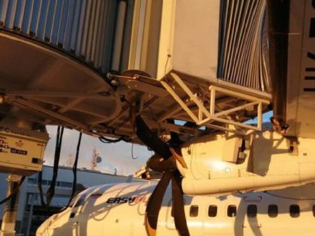 Percance aéreo en Bucaramanga. Foto: Suministrada.