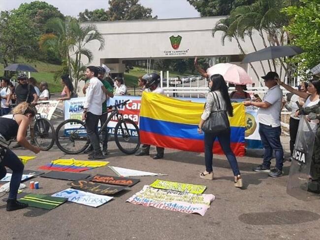 Continúan las inconformidades por el proyecto de Minesa en inmediaciones del páramo de Santurbán.. Foto:La W.