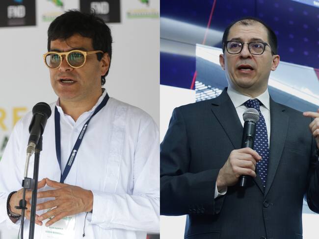 Alto comisionado para la Paz, Danilo Rueda y el fiscal general de la Nación, Francisco Barbosa. Fotos: Colprensa.