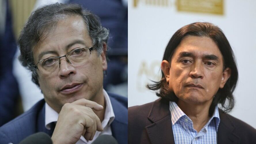 Gustavo Petro y Gustavo Bolívar . Foto: Colprensa