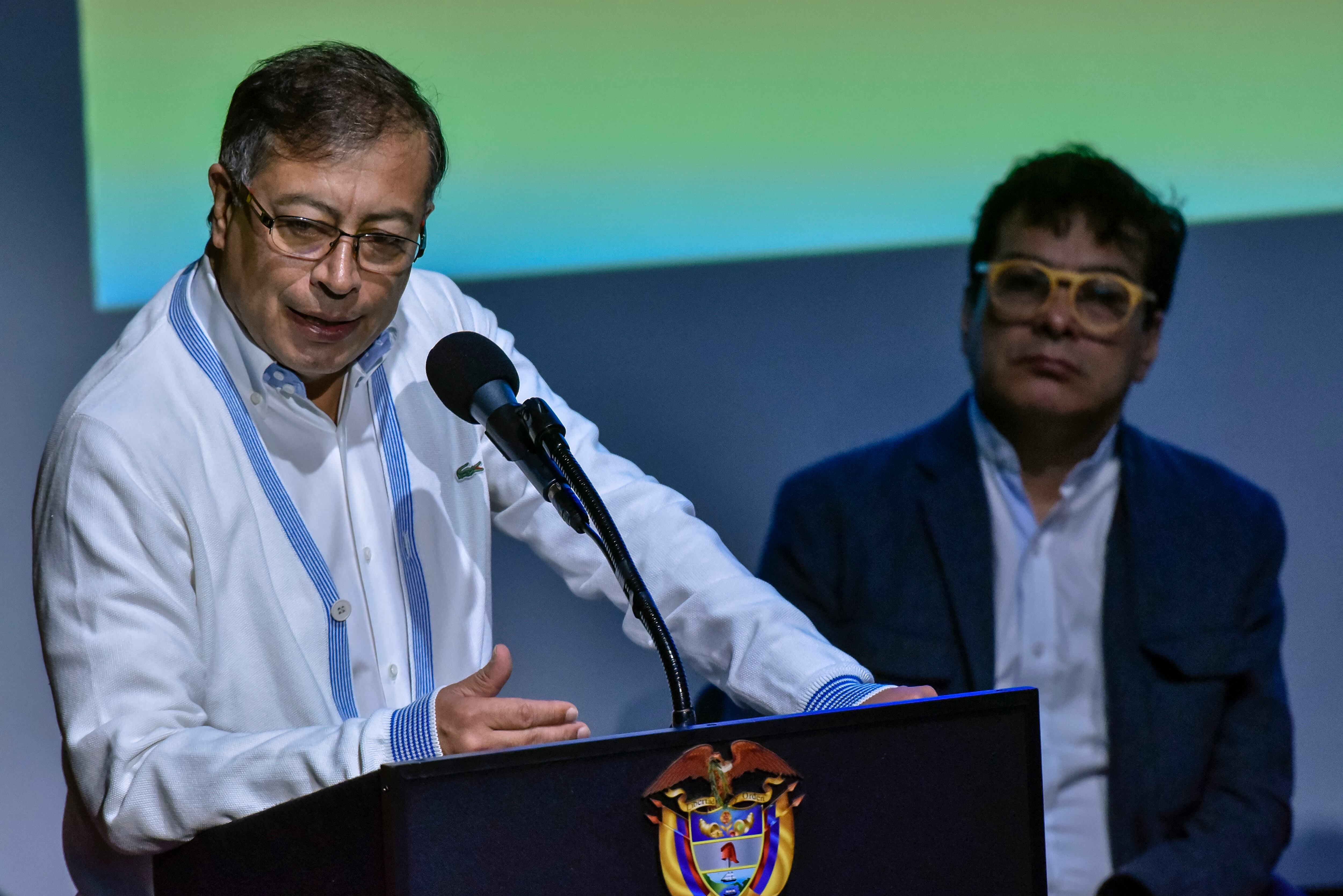 Gustavo Petro, presidente de Colombia. Vía Getty Images.