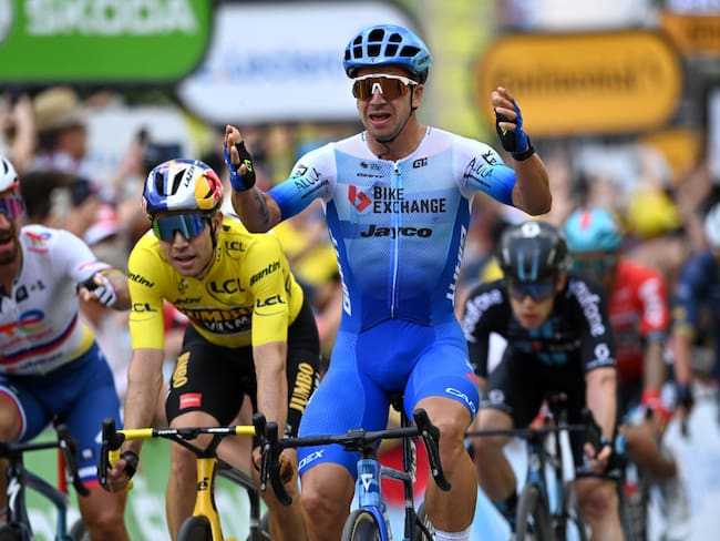 Dylan Groenewegen de Holanda en la tercera etapa del Tour de Francia. (Photo by Stuart Franklin/Getty Images)