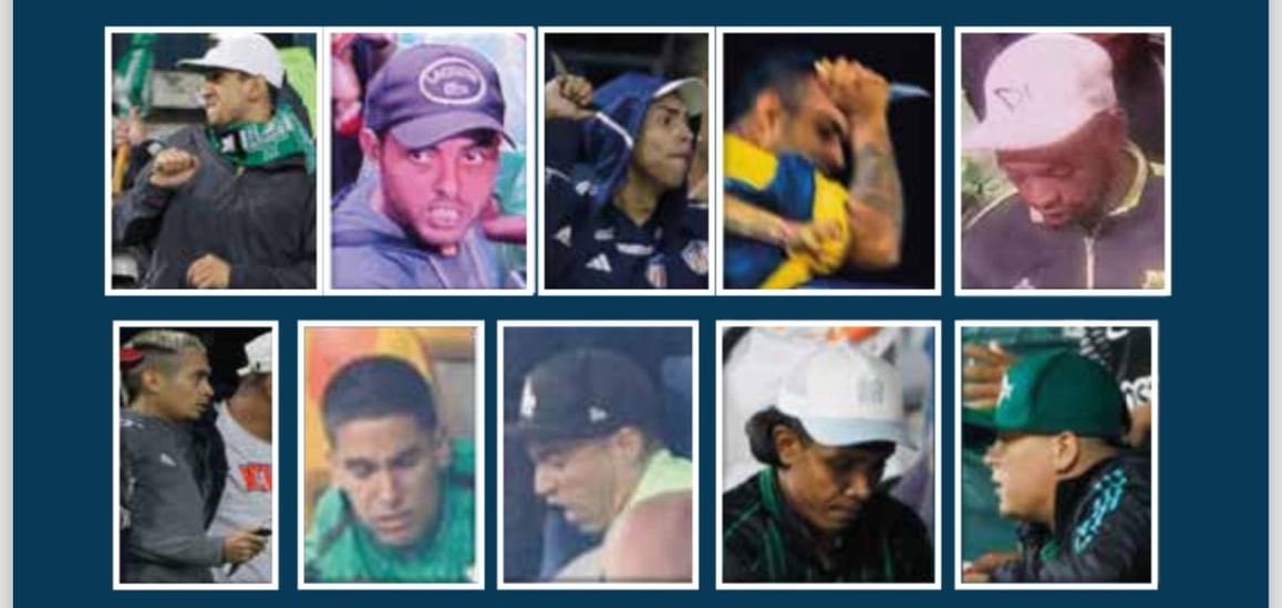 Identifican a diez de los presuntos responsables de desmanes en el Atanasio Girardot. Foto: Suministrada.