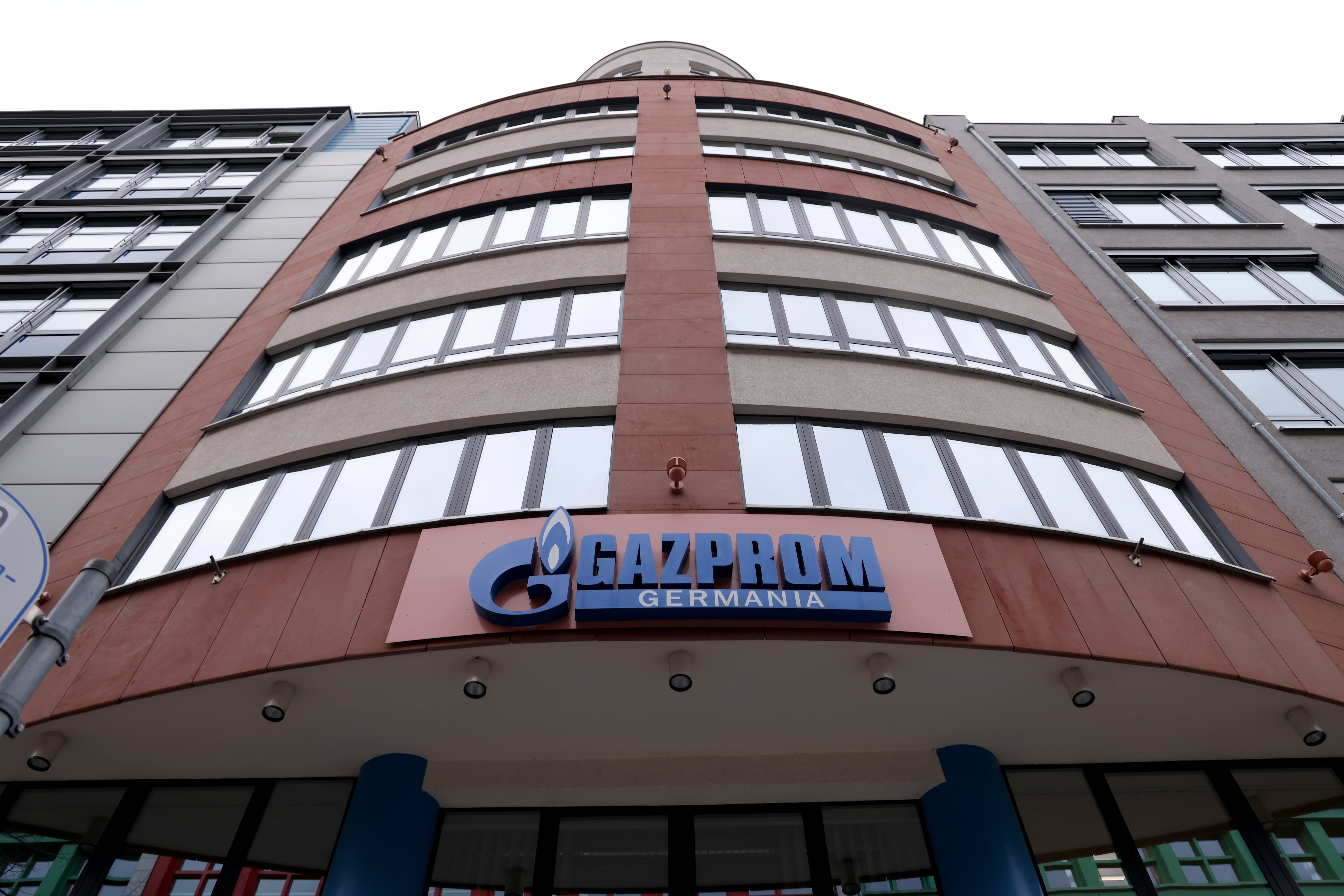 BERLIN, GERMANY - MARCH 30: The corporate headquarters of Gazprom Germania, the German unit of Russian natural gas company Gazprom, stands on March 30, 2022 in Berlin, Germany. Gazprom Germania has stakes in about 40 companies, including a 100% share of Wingas, a German natural gas distribution company that operates in several countries across Europe.  (Photo by Sean Gallup/Getty Images)