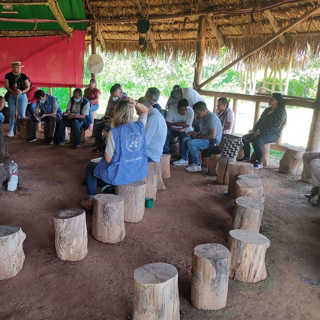 En ese espacio, las comunidades denunciaron los atentados contra los ejercicios de las autoridades Indígenas. Crédito: ONU Derechos Humanos.