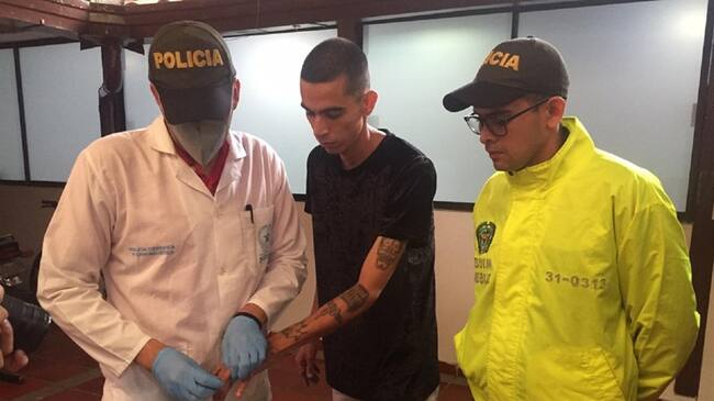 Yersey Tami se entregó a las autoridades. Foto:Policía Bucaramanga.