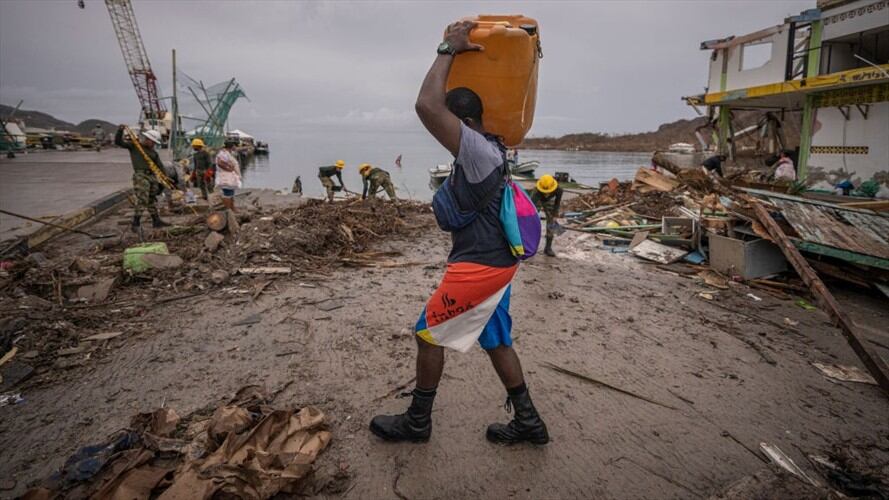Emergencia en Providencia por huracán Iota. Foto: Getty Images
