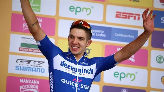 Álvaro José Hodeg ganó la quinta etapa de la Vuelta al Benalux. Foto: Getty Images