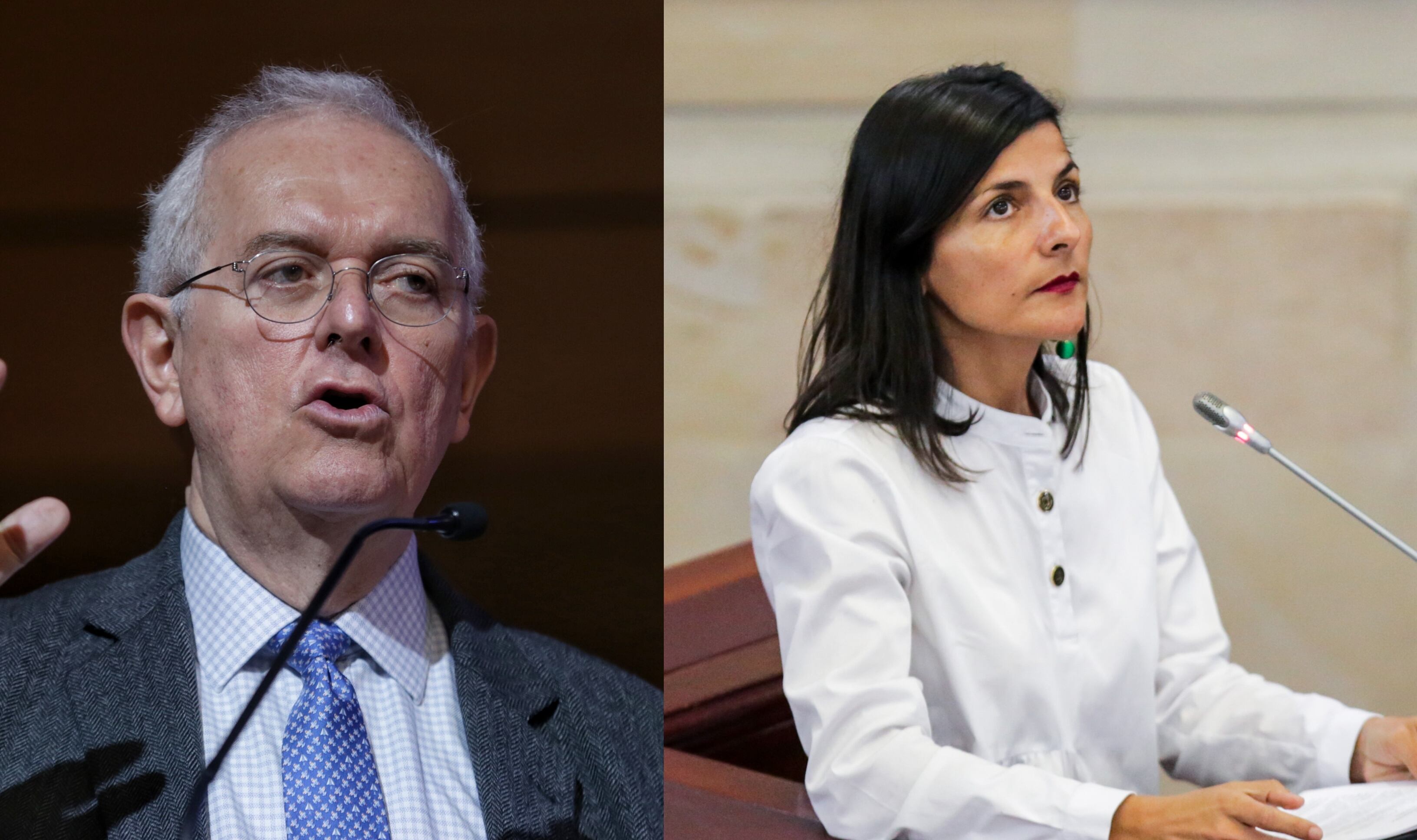 Ministro de Hacienda, José Antonio Ocampo y ministra de Minas, Irene Vélez. Fotos: Colprensa.