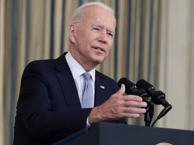 El presidente de Estados Unidos, Joe Biden, asumió este viernes como mandatario su responsabilidad en los casos "intolerables" de maltrato a migrantes. Foto: Anna Moneymaker/Getty Images