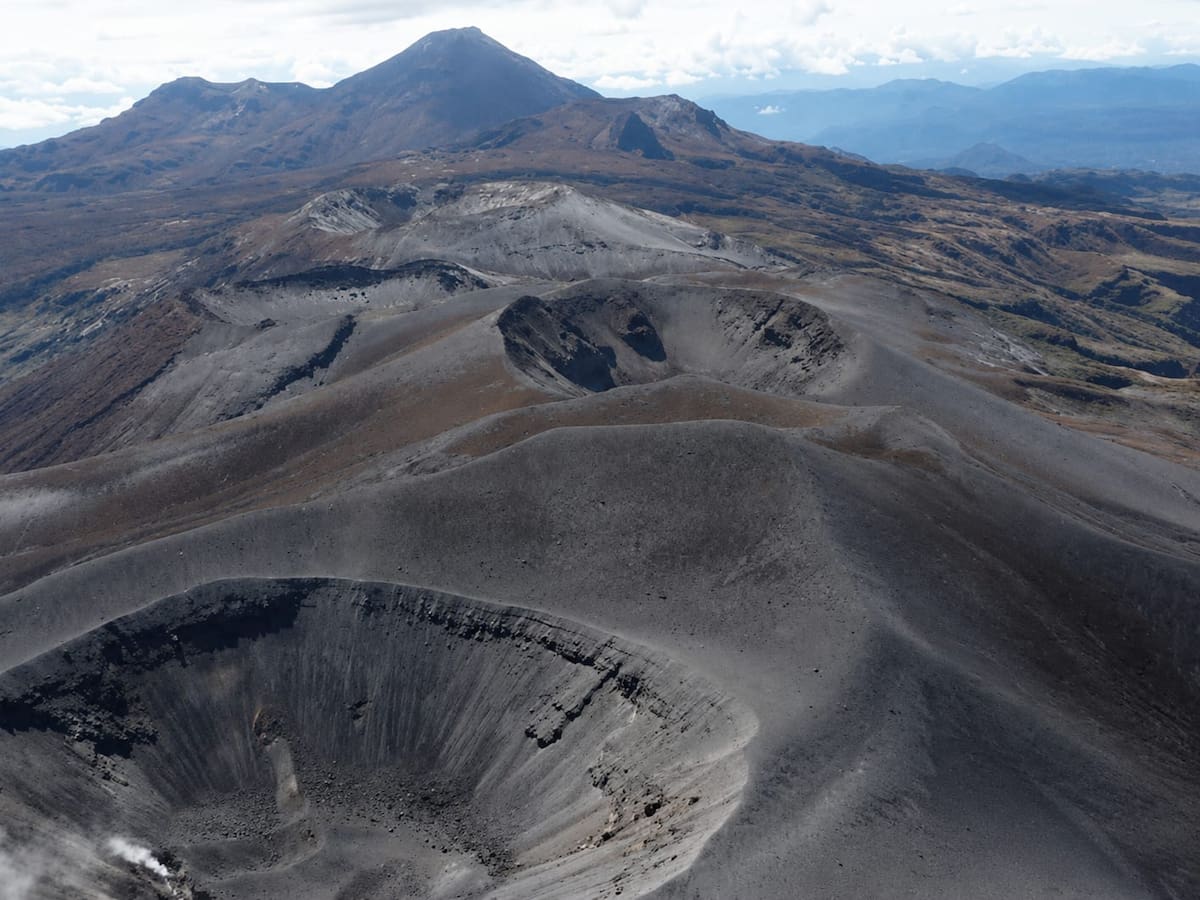 A inicios de septiembre disminuyeron las emisiones de ceniza en el volcán Puracé del Cauca