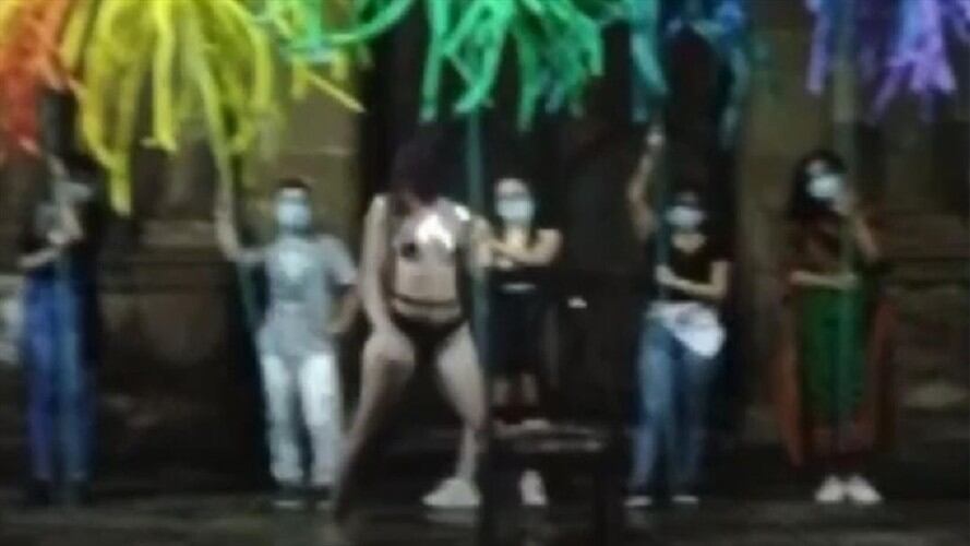 Comunidad LGBTI. Foto:tomada del video.