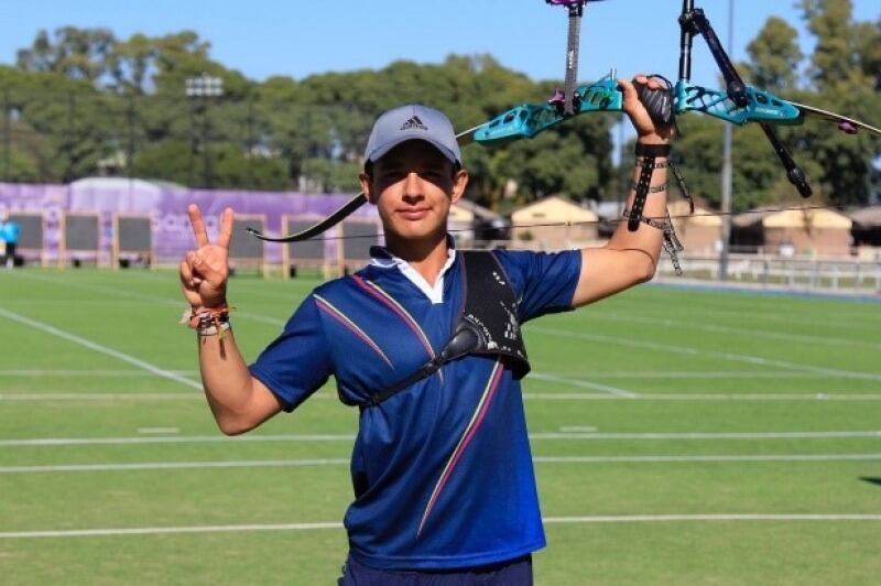 Daniel Jiménez Serna, la estrella del tiro con arco juvenil. Cortesía: COC