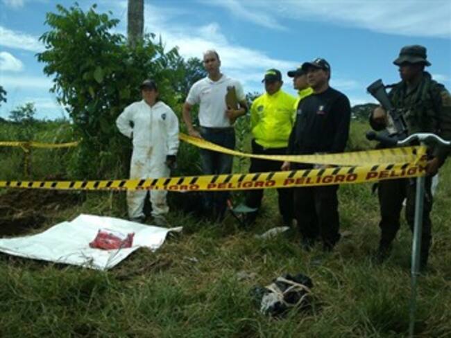 Diligencia de exhumación de los restos que corresponderían a los del desaparecido Fidel Castaño Gil, Foto: Colprensa.