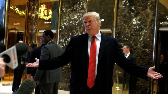 Donald Trump, presidente electo de los Estados Unidos, poseía al menos dos cuentas en agencias de corretaje con acciones y bonos en cerca de 150 instrumentos corporativos. Foto: Agencia Reuters/Brendan McDermid