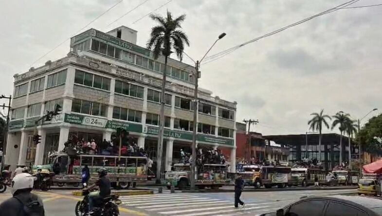 Minga indigena en Cali. Foto: Cortesía