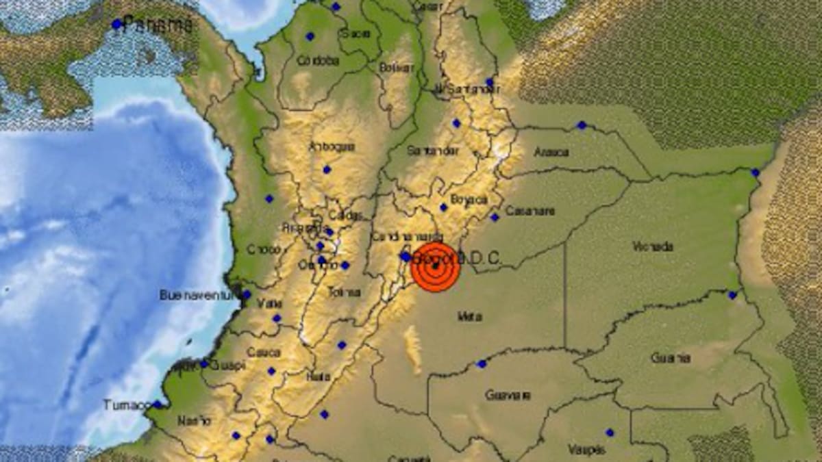 Nuevo temblor en Colombia: se sintió fuerte en Bogotá y varias regiones