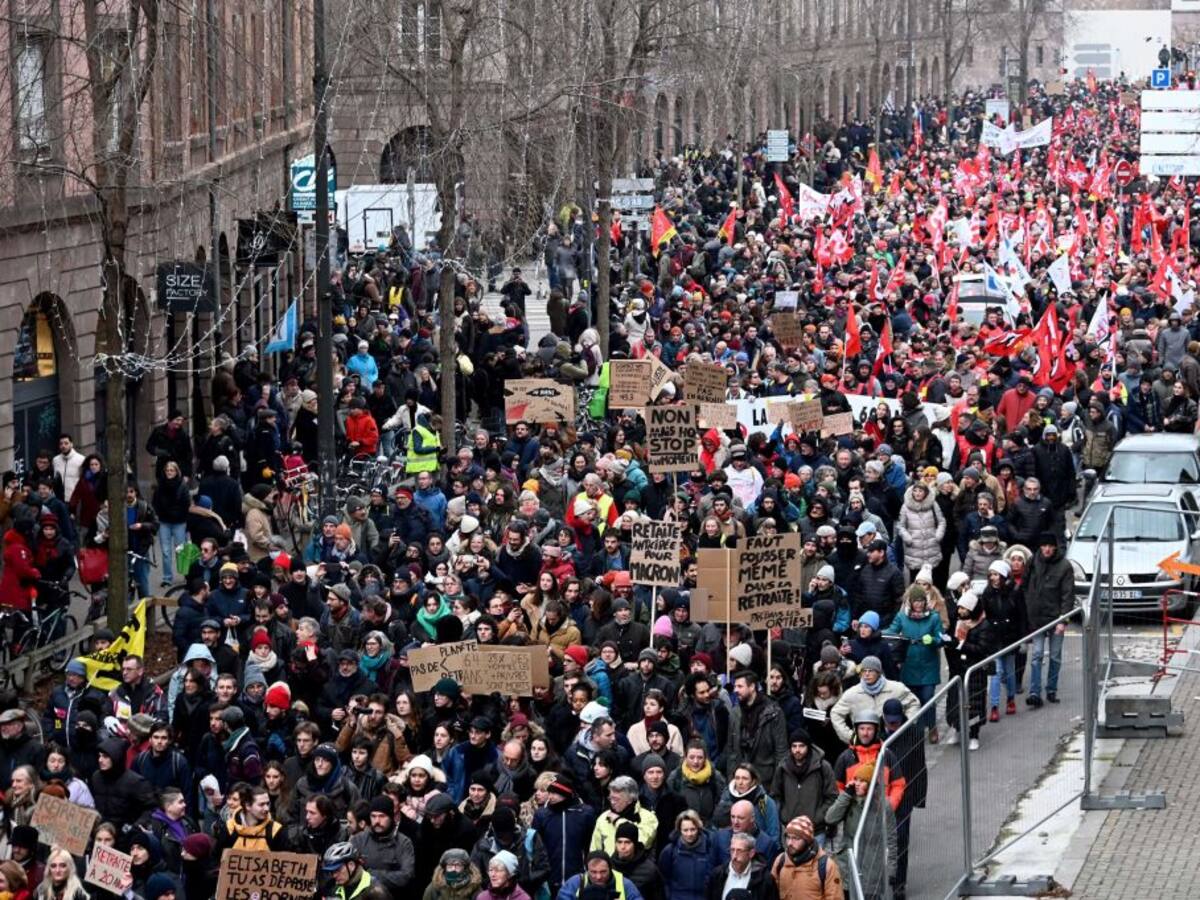 Francia se enfrenta a jornada de protestas contra reforma pensional