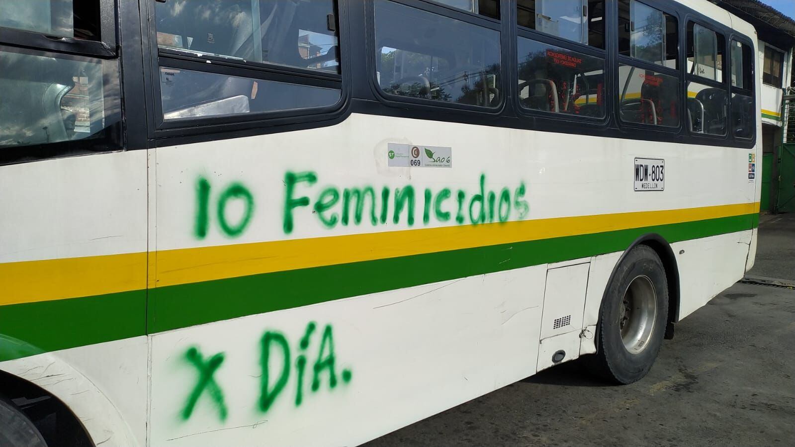 Manifestaciones del día de la mujer en Medellín. Foto: Cortesía
