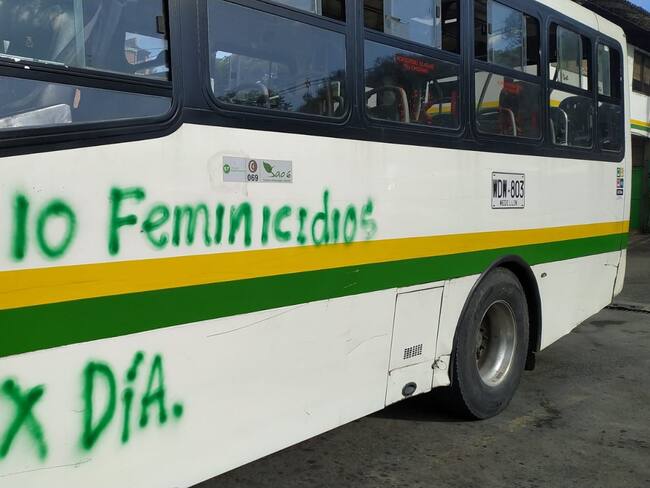 Manifestaciones del día de la mujer en Medellín. Foto: Cortesía
