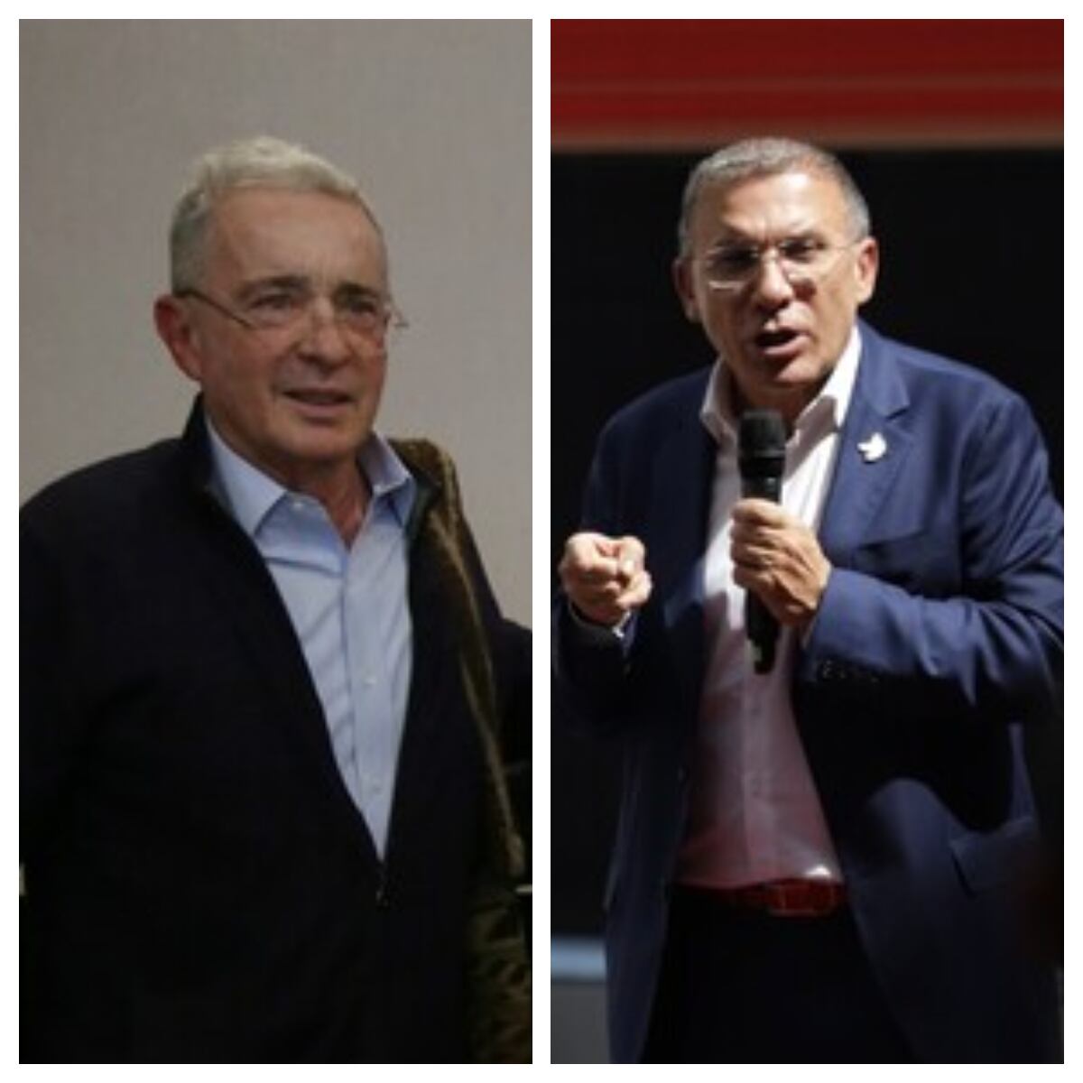 Álvaro Uribe y Roy Barreras. Foto: Colprensa.