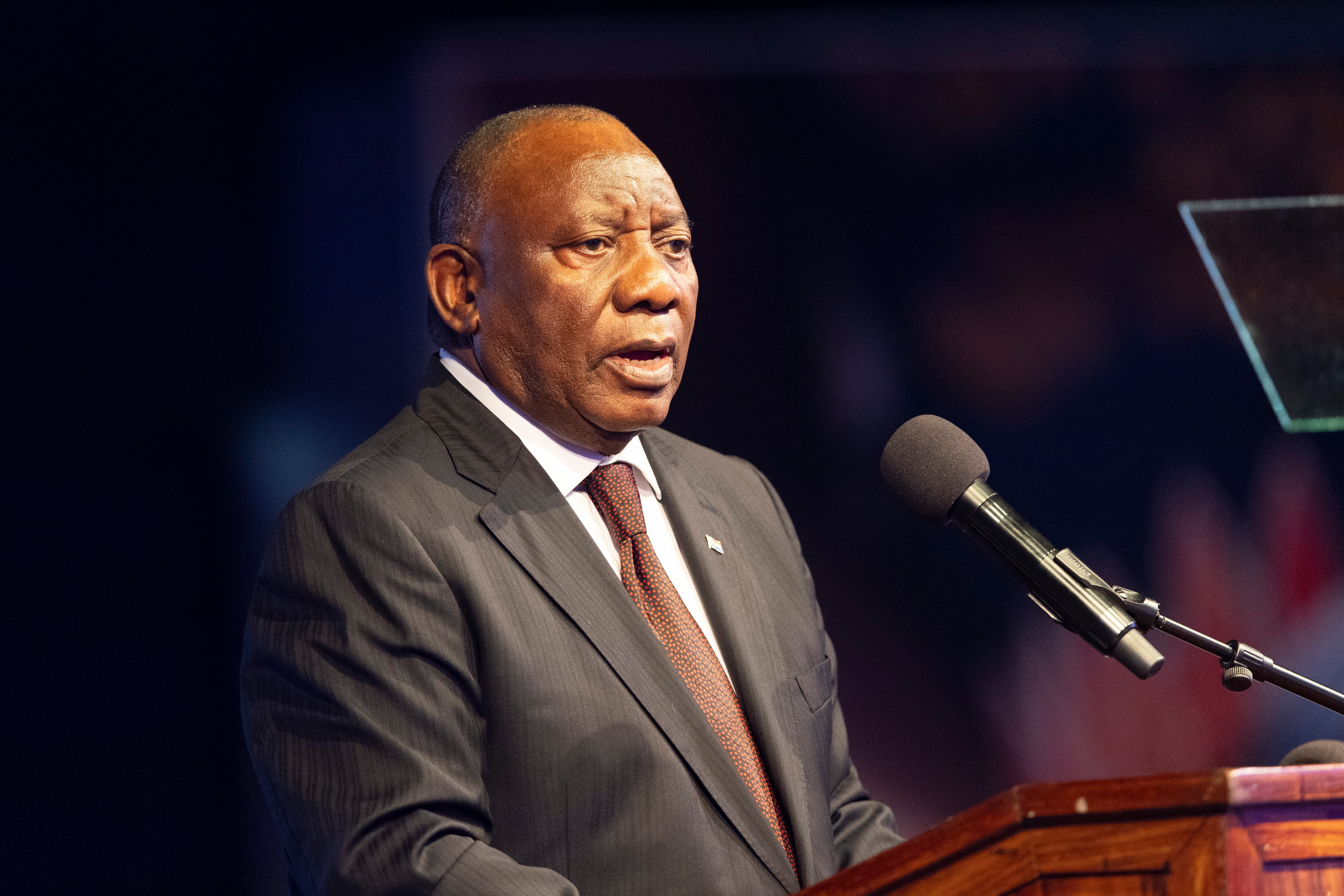 Presidente de Sudáfrica, Cyril Ramaphosa. FOTO: Kim Ludbrook EFE/EPA