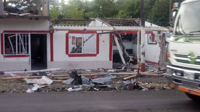 La Unidad para las Víctimas informó que espera la aclaración de los hechos y las declaraciones tomadas por la Personería Municipal . Foto: Bomberos Rosas