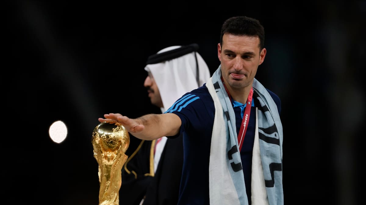 Conmovedor llanto de Lionel Scaloni al darse cuenta que era campeón del mundo