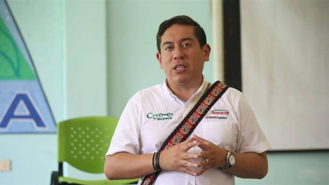 Carlos Amaya, gobernador de Boyaca. Foto: