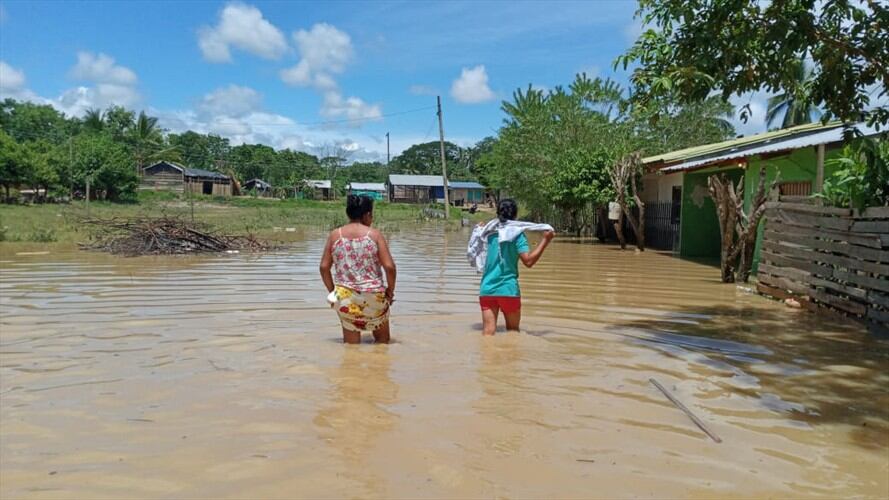 Ya son 17 los municipios de Córdoba en calamidad pública por lluvias. Foto: prensa Alcaldía Puerto Libertador (referencia).