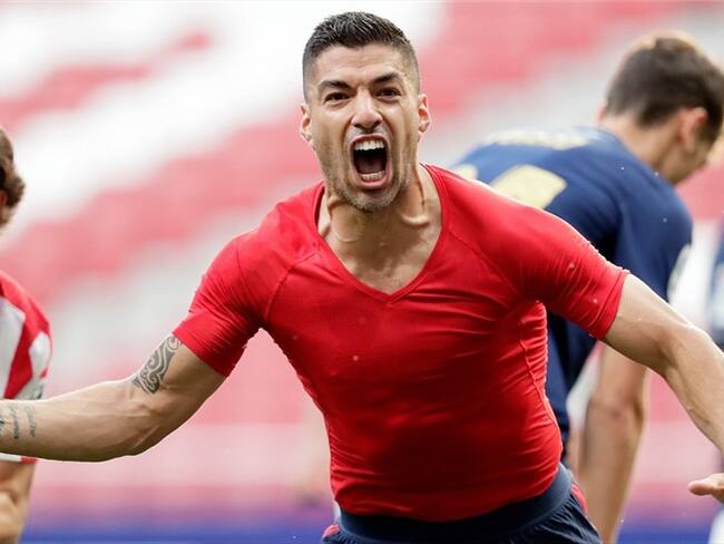 Luis Suárez, delantero del Atlético de Madrid. Foto: David S. Bustamante/Soccrates/Getty Images