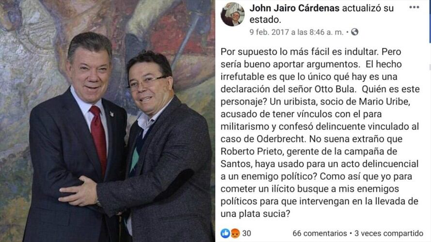 Las preguntas que sacaron de casillas al hombre que investigará a Santos por Odebrecht. Foto: