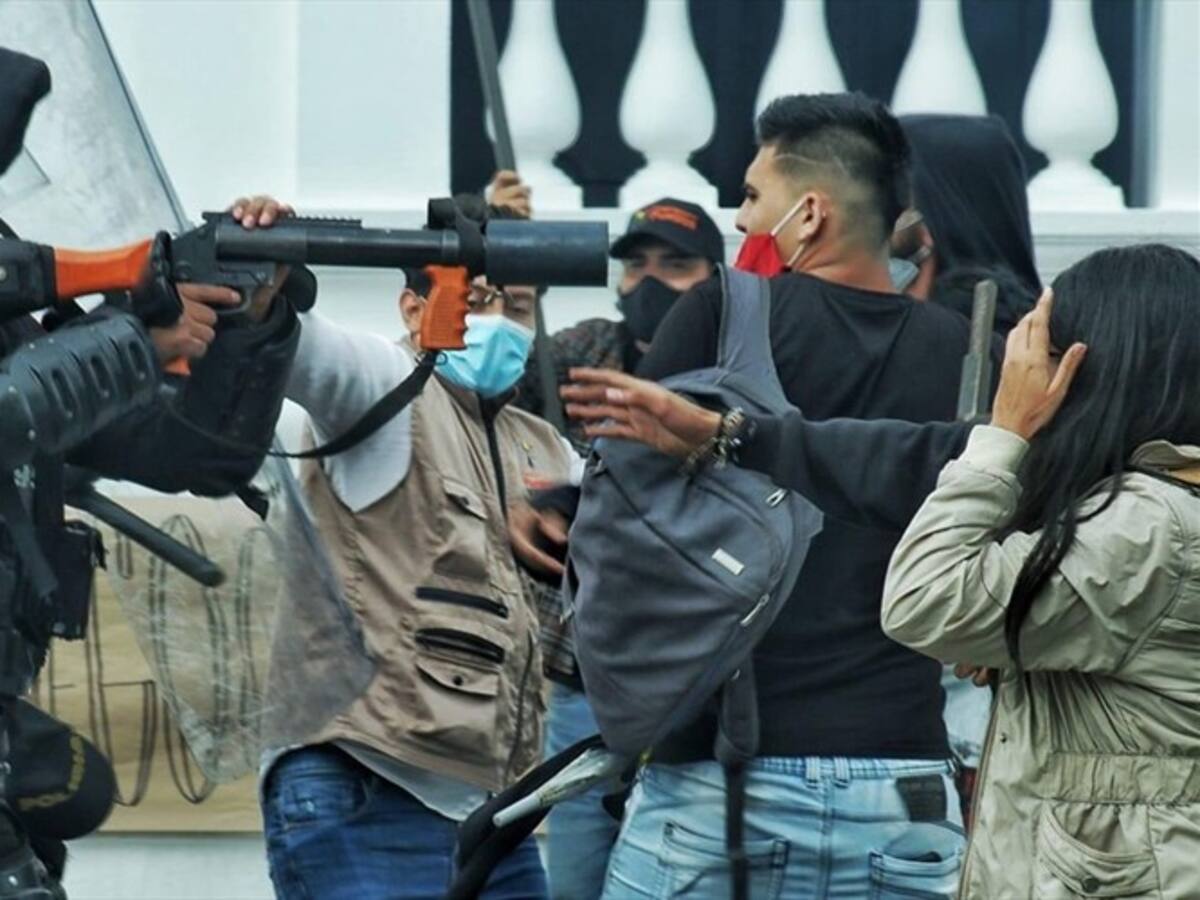 En medio de agresiones terminó primer día de protestas de universitarios en Popayán