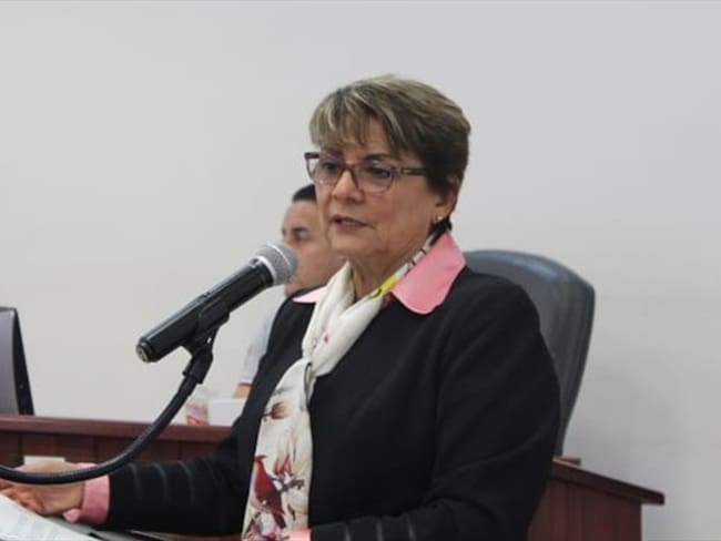 Dolly Montoya, rectora de la Universidad Nacional, indicó que hoy en día la institución afronta un duro momento. Foto: Adrian Rodríguez (W Radio)