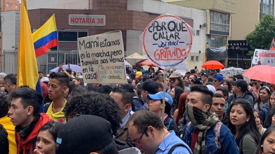 Avanza la jornada de movilizaciones en diferentes puntos del país. Foto: La W