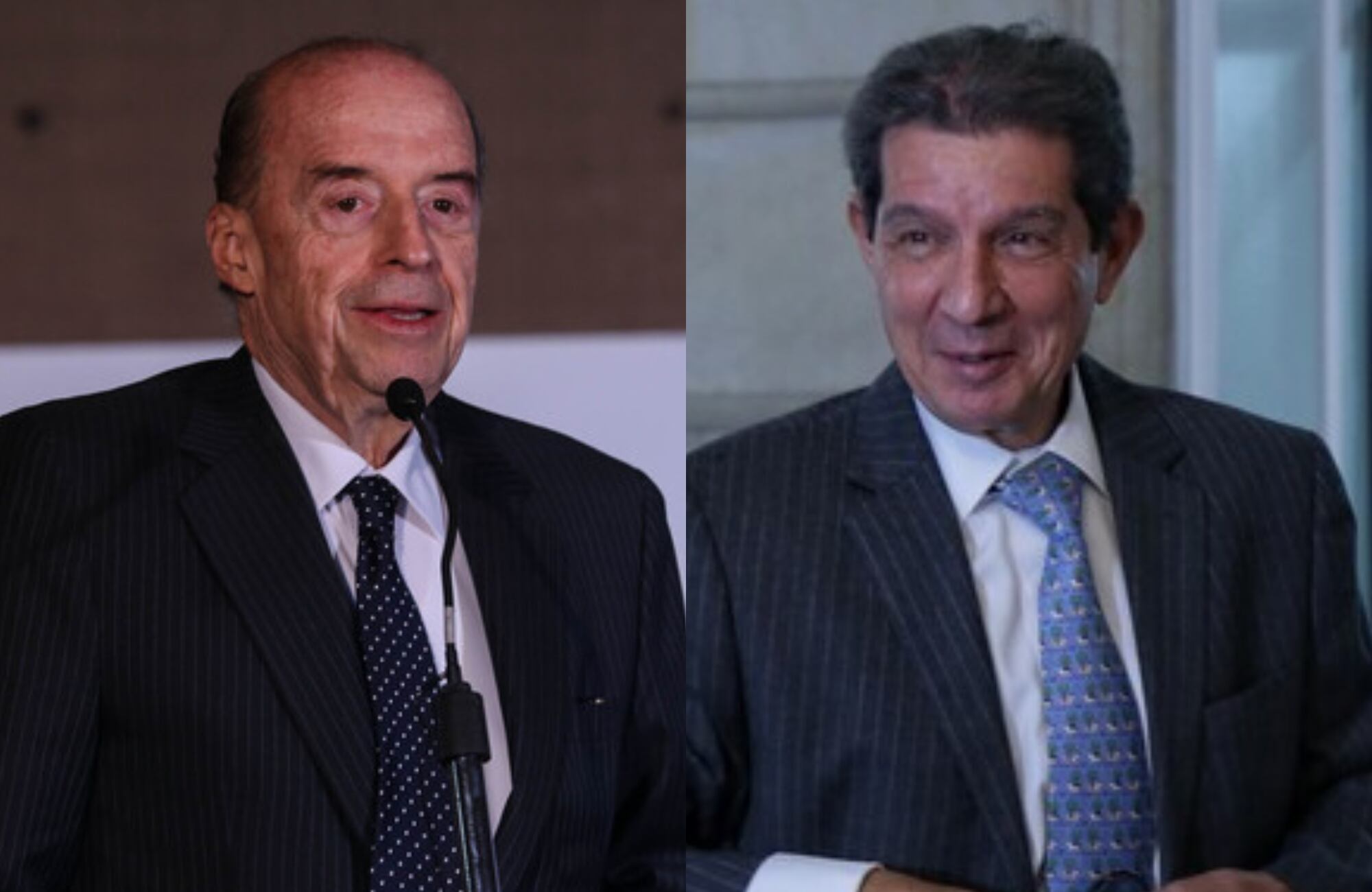 Álvaro Leyva y José Félix Lafaurie. Foto: (Colprensa - Camila Díaz) / (Colprensa - Camila Díaz)