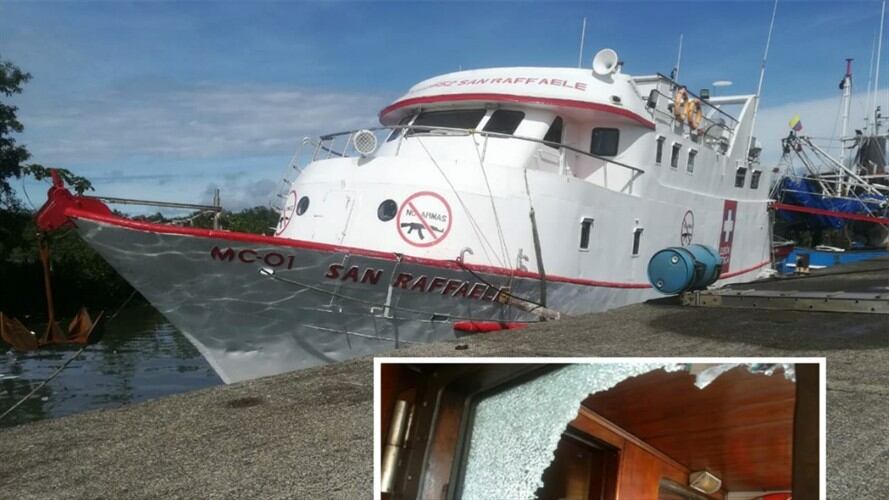 La embarcación cumpliría una nueva misión médica en Guapi, Cauca, el próximo 15 de agosto. Foto: Cortesía