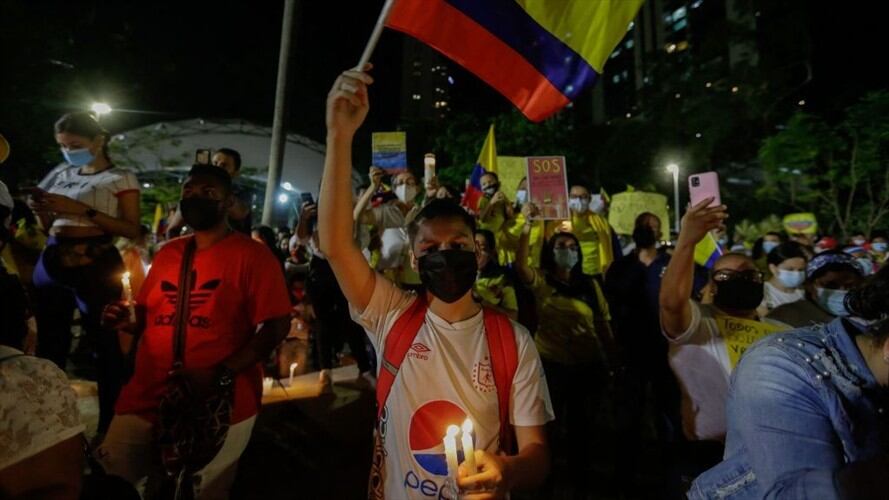 El embajador colombiano Hans-Peter Knudsen le envió una carta al Parlamento Alemán en la que asegura que el Gobierno ha tomado todas las medidas para garantizar la protesta pacífica. Foto: Getty Images / STR