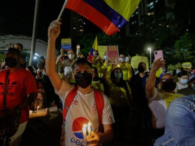 El embajador colombiano Hans-Peter Knudsen le envió una carta al Parlamento Alemán en la que asegura que el Gobierno ha tomado todas las medidas para garantizar la protesta pacífica. Foto: Getty Images / STR
