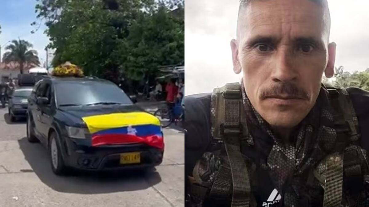 Con banderas de Colombia, realizaron exequias de cabecilla de disidencias Farc en el Huila