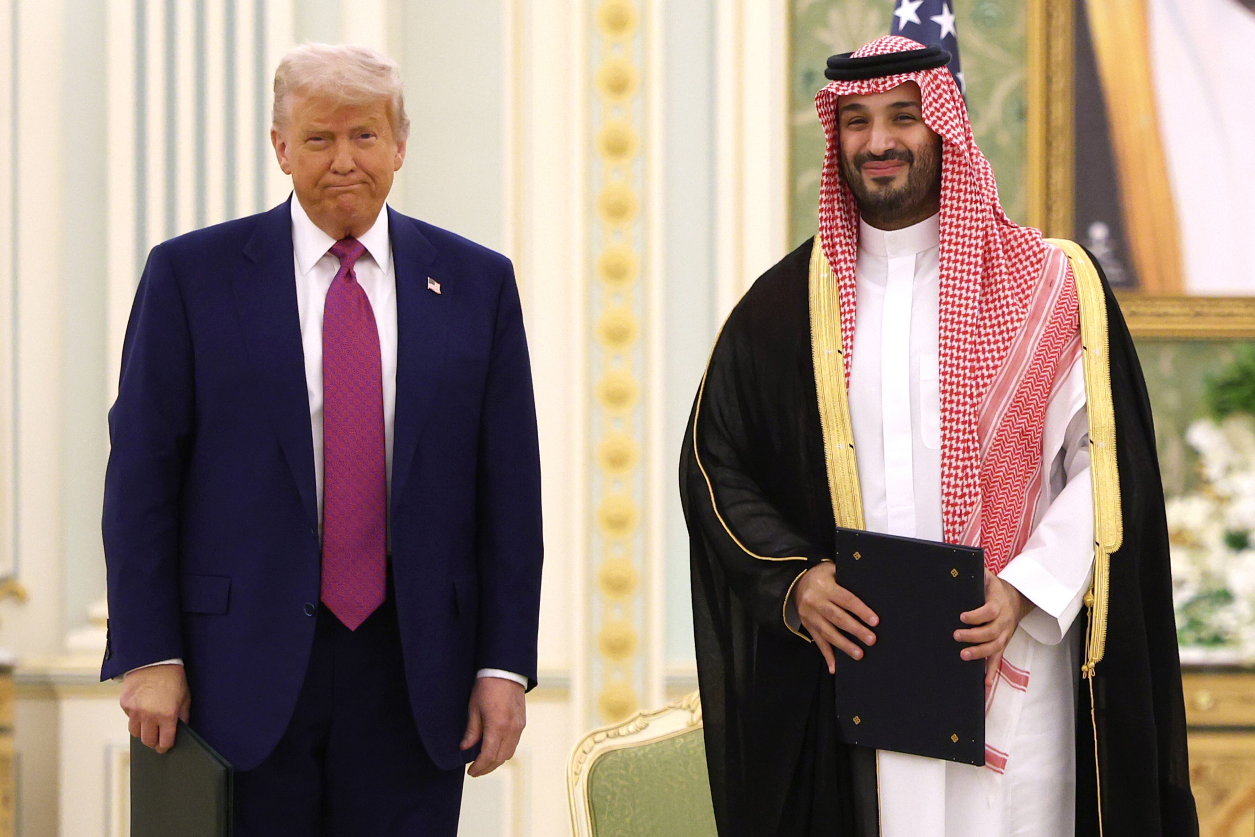 Presidente Donald Trump y príncipe Mohammed bin Salman Win. Foto: McNamee/Getty Images