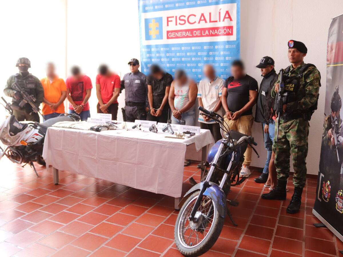 Capturan a nueve presuntos integrantes del Clan del Golfo en Córdoba