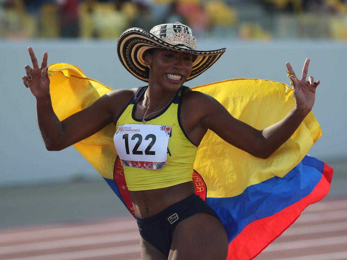 La colombiana Natalia Linares se quedó con el oro en salto de longitud con su mejor marca personal