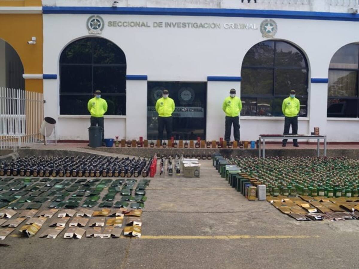 Incautan más de mil botellas para envasar licor adulterado en la ciudad de Montería