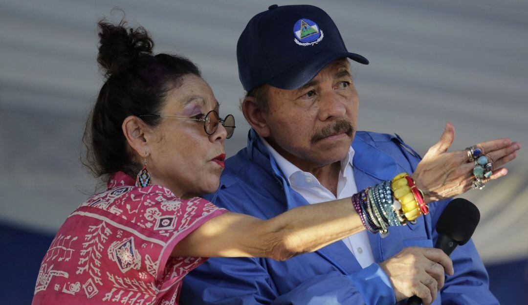 Rosario Murillo y Daniel Ortega. Foto: Getty Images