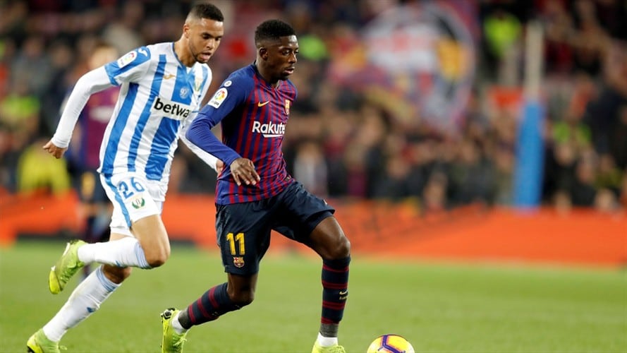 Ousmane Dembelé estará dos semanas de baja. Foto: Agencia EFE