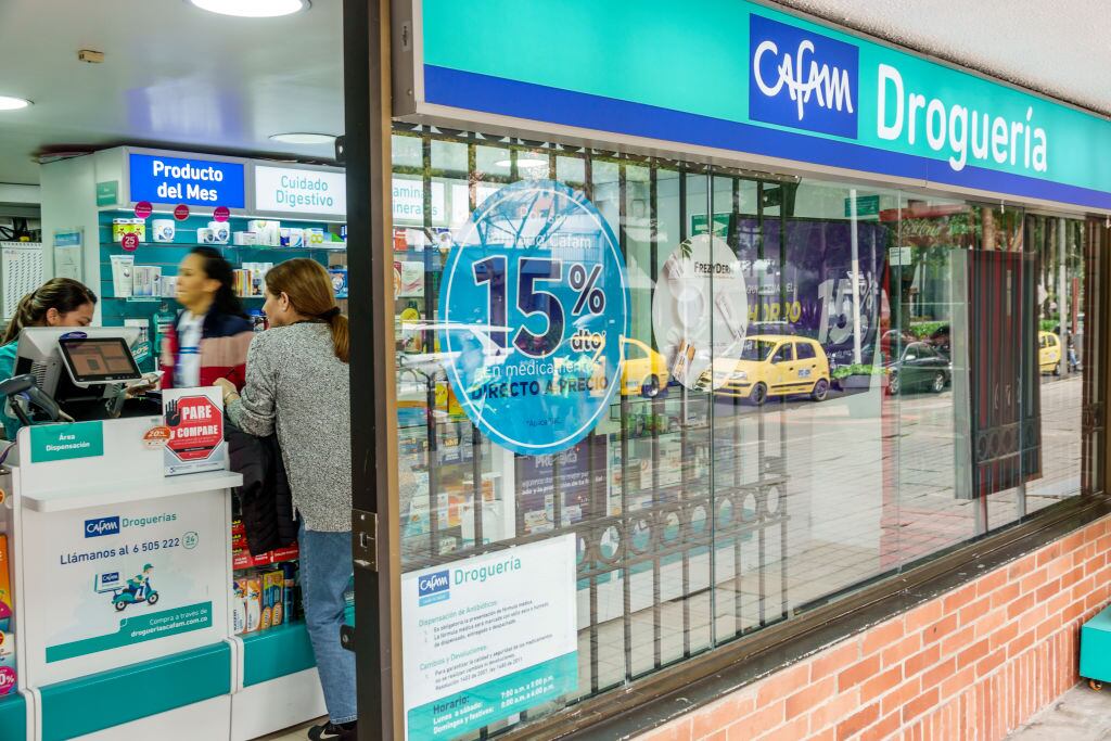 Cafam logo. Foto: Jeffrey Greenberg/Universal Images Group via Getty Images.